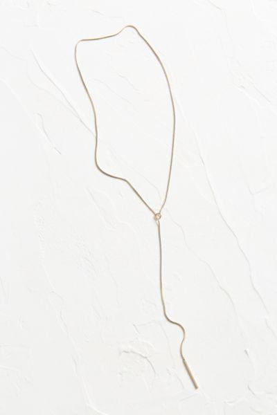 Urban Outfitters Sonya Simple Loop Lariat Necklace