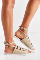 Urban Outfitters Intentionally Blank Hexagon Sandal,ivory,7