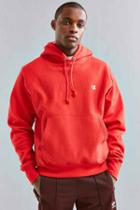Urban Outfitters Champion Reverse Weave Hoodie Sweatshirt,red,s