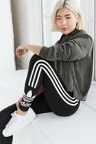 Urban Outfitters Adidas Originals 3 Stripes Legging,black,l
