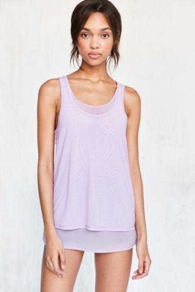 Silence + Noise Selda Double Layer Mesh Tank Top