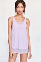 Silence + Noise Selda Double Layer Mesh Tank Top