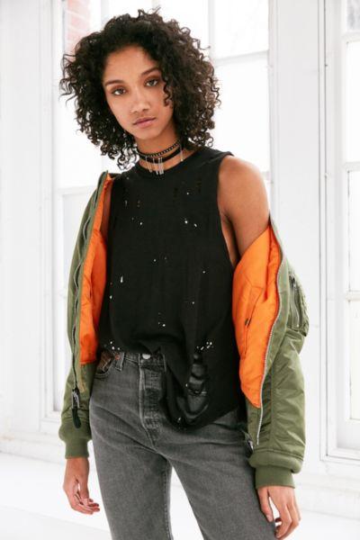 Michelle By Comune Splatter Muscle Tank Top
