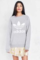 Urban Outfitters Adidas Originals Trefoil Pullover Sweatshirt,grey,xs