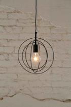 Urban Outfitters Assembly Home Wyatt Circle Pendant Light,black,one Size