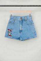 Urban Outfitters Vintage Bugs Bunny Embroidered Denim Short