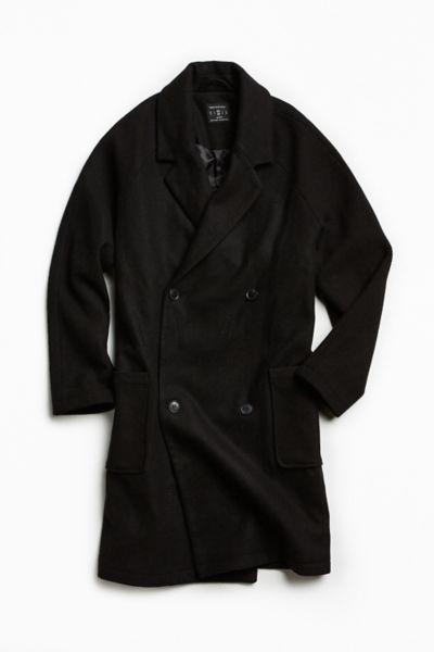 Urban Outfitters Uo Relaxed Raglan Double Breasted Top Coat