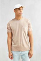 Urban Outfitters Uo Pigment Pocket Tee,taupe,xs