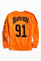 Urban Outfitters Death Row '91 Long Sleeve Tee,orange,l