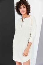 Urban Outfitters Bdg Everly Dolman-sleeve Denim Mini Dress,white,m
