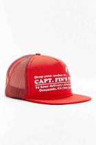 Urban Outfitters Captain Fin Pizza Trucker Hat,red,one Size