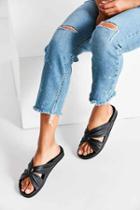 Urban Outfitters Supple Leather Twist Slide,black,7