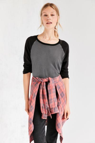 Urban Outfitters Truly Madly Deeply Zoey Baseball Tee