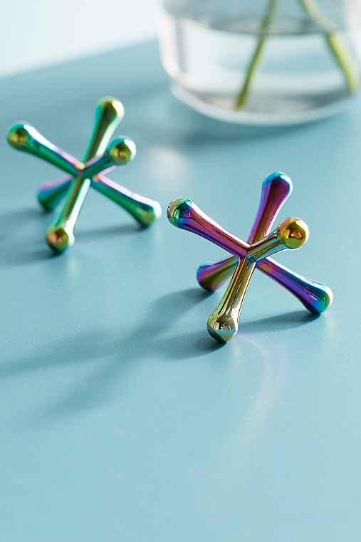 Urban Outfitters Jax Electroplated Ring Holder,multi,one Size