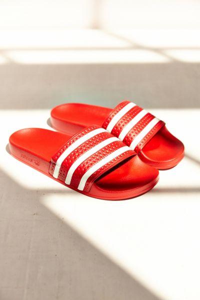 Urban Outfitters Adidas Originals Scarlet Adilette Pool Slide
