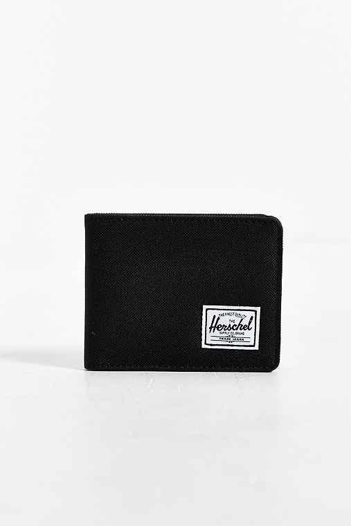 Urban Outfitters Herschel Supply Co. Roy Bi-fold Wallet,black,one Size