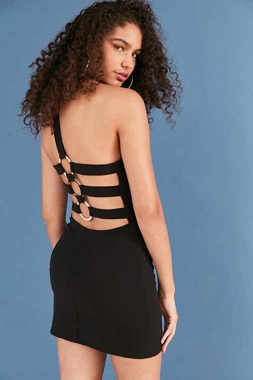 Urban Outfitters Nbd Fiona Open Back Dress,black,m