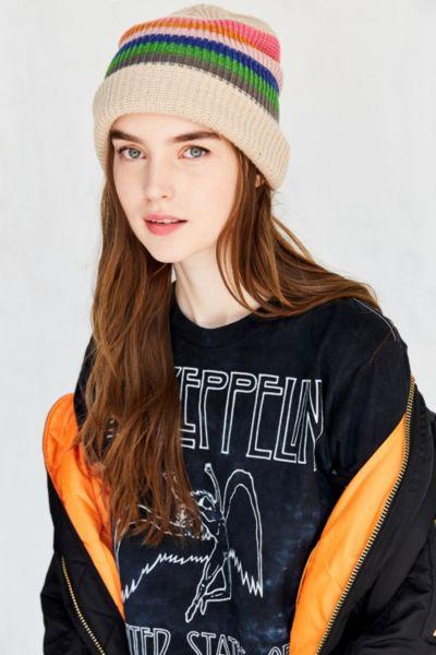 Urban Outfitters Striped Cuff Beanie