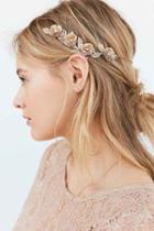 Urban Outfitters Golden Flower Halo Headband,gold,one Size