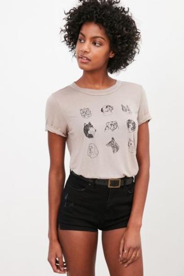 Urban Outfitters Truly Madly Deeply Dog Breeds Tee