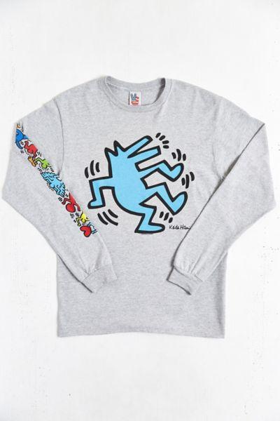 Junk Food Keith Haring Wolf Long-sleeve Tee