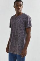 Urban Outfitters Uo Long Print Roll Sleeve Tee