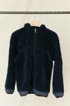 Urban Outfitters Vintage Patagonia Navy Fleece Hooded Jacket,assorted,one Size