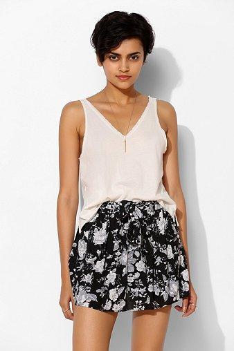 Uo Washed Double-v Tank Top