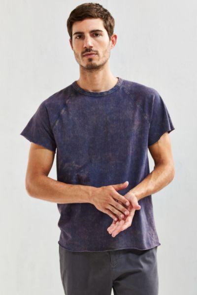 Urban Outfitters Uo Raw Cut Washed Raglan Tee