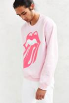 Urban Outfitters Rolling Stones Fleece Crew Neck Sweatshirt