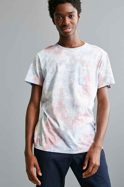 Urban Outfitters Uo Standard Fit Cloudy Tie-dye Tee,sky,m