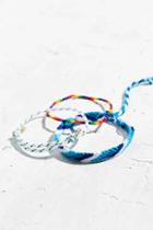 Urban Outfitters Friendship Bracelet Set,white,one Size