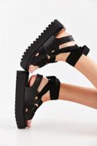 Urban Outfitters Ribbon Lace-up Platform Sandal