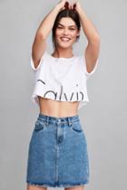 Calvin Klein For Uo Denim Mini Skirt