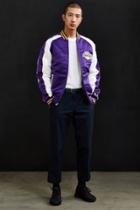 Urban Outfitters Starter X Uo Nba Los Angeles Lakers Souvenir Jacket