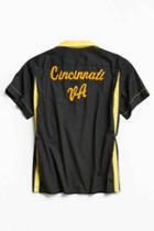 Urban Outfitters Vintage Cincinnati Va Bowling Shirt,black,l/xl