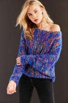 Ecote Funfetti Dolman-sleeve Sweater