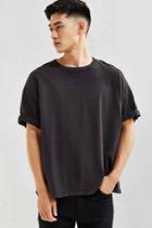Urban Outfitters Uo Blocked Football Tee,washed Black,m