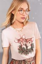 Urban Outfitters Truly Madly Deeply Holly Deer Tee