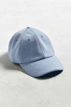 Urban Outfitters Uo Suede Baseball Hat,sky,one Size