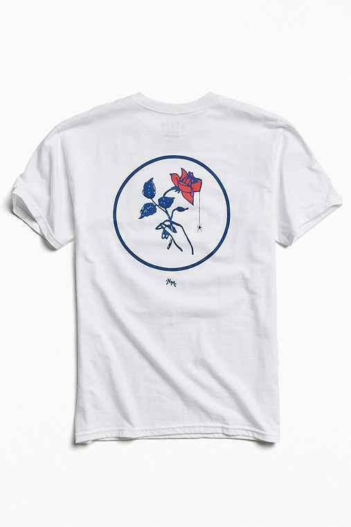 Urban Outfitters Never Made Window Rose Tee,white,xl