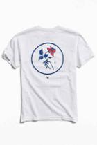 Urban Outfitters Never Made Window Rose Tee,white,xl