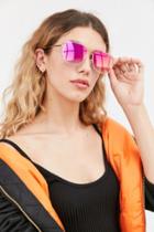Urban Outfitters Quay Running Riot Square Aviator Sunglasses