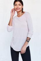 Urban Outfitters Silence + Noise Astrid Long-sleeve Shirttail Tee