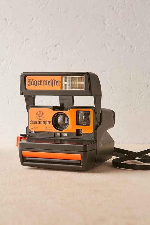 Urban Outfitters Impossible Project Jagermeister Rare Polaroid Camera,black,one Size