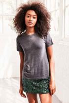 Urban Outfitters Bdg Vienna Crew Neck Tee,washed Black,xs