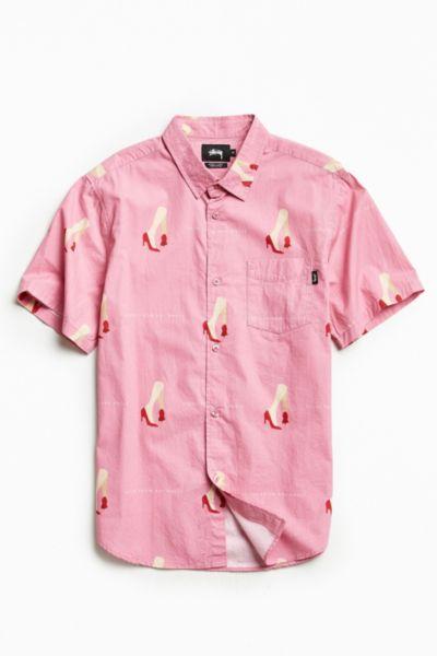 Urban Outfitters Stussy Good From Any Angle Short Sleeve Button-down Shirt