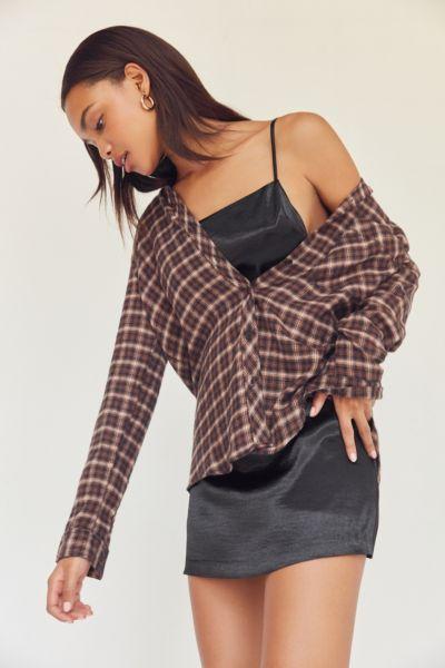Urban Outfitters Bdg Molly Flannel Button-down Shirt