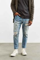 Urban Outfitters Rolla's X Uo Destroyed Stonewash Stubbs Cropped Jean,vintage Denim Light,30