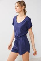 Urban Outfitters Bdg Cuffed Knit Tee Romper
